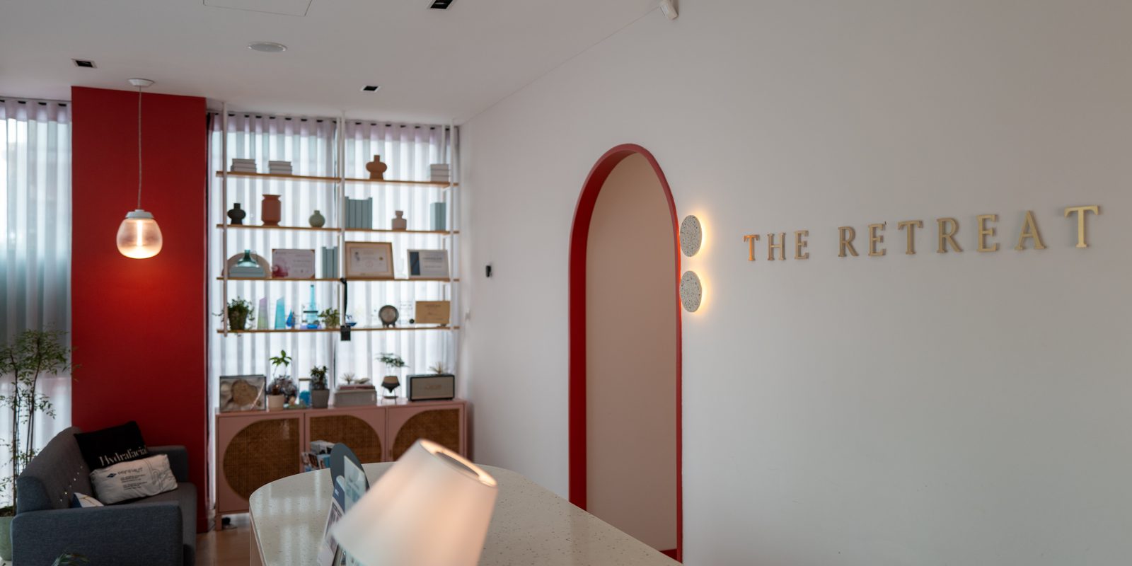 The Retreat Clinic reception, calm and light filled